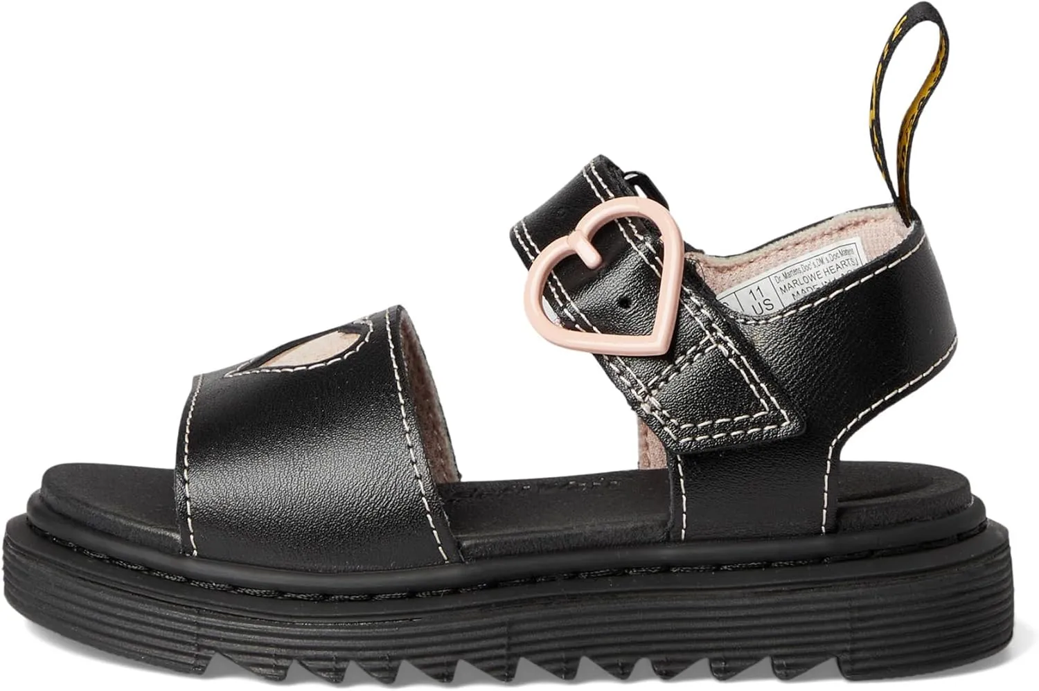 Dr. Martens Girl's Marlowe Hearts (Little Big Kid) Sandal