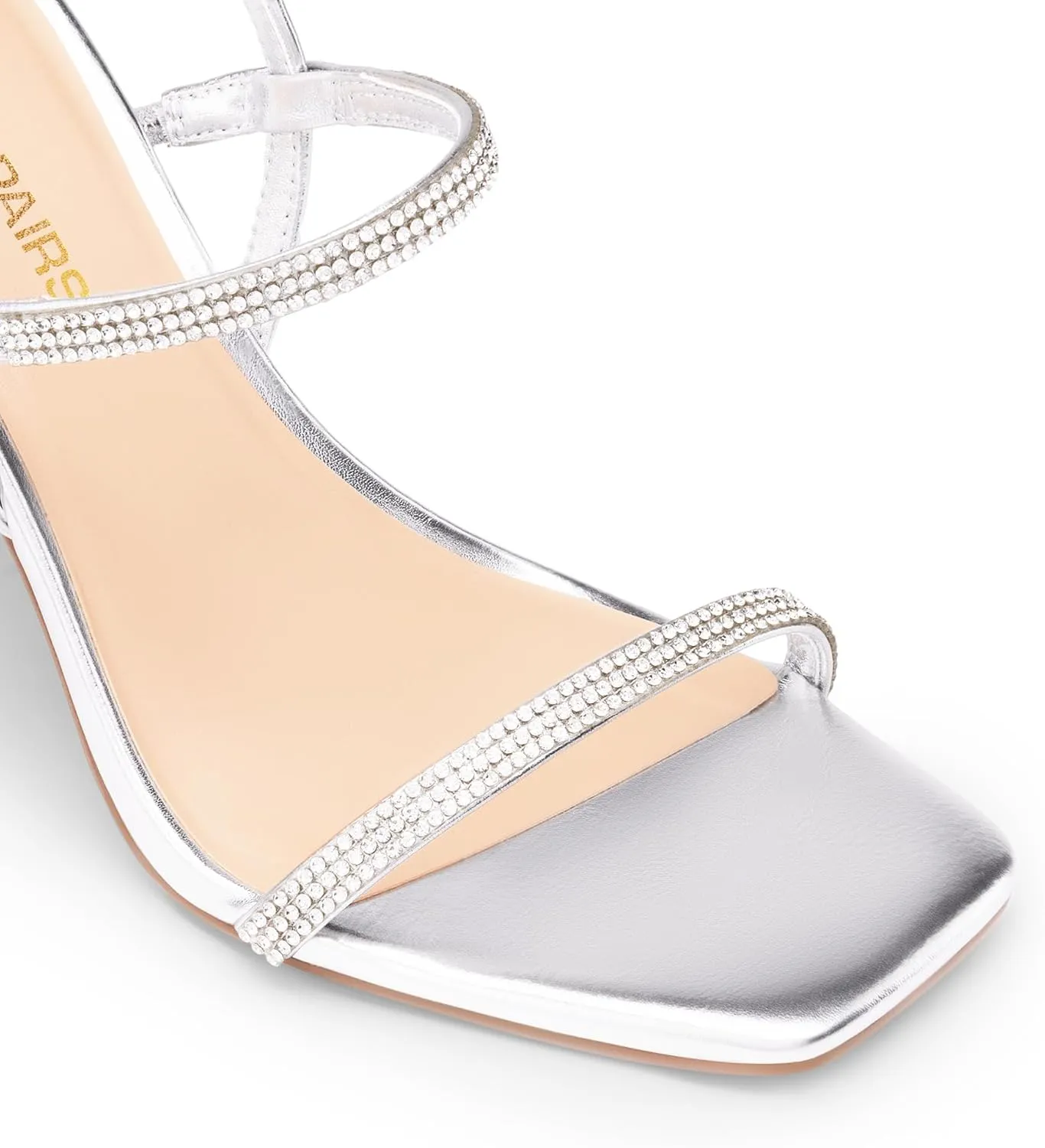 DREAM PAIRS Women’s Slingback Heels High Stilettos Open Square Toe Ankle Strap Pumps Sexy Comfort Strappy Dress Shoes Wedding Bridal Heeled Sandals