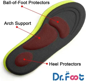 Dr.Foot's Sports and Diabetic Anti Sweat Foam Comfort Insoles