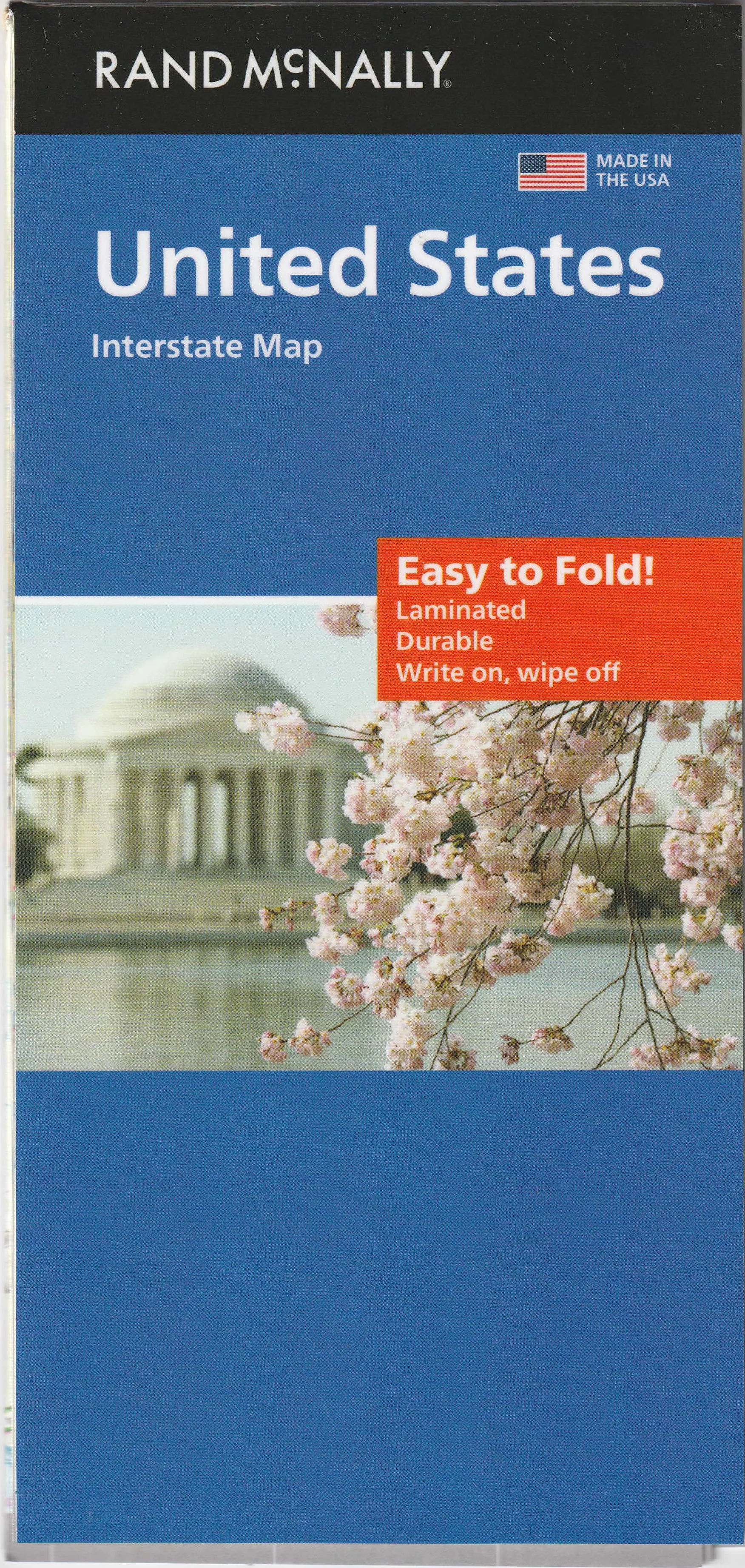 Easy to Fold! United States Interstate Map