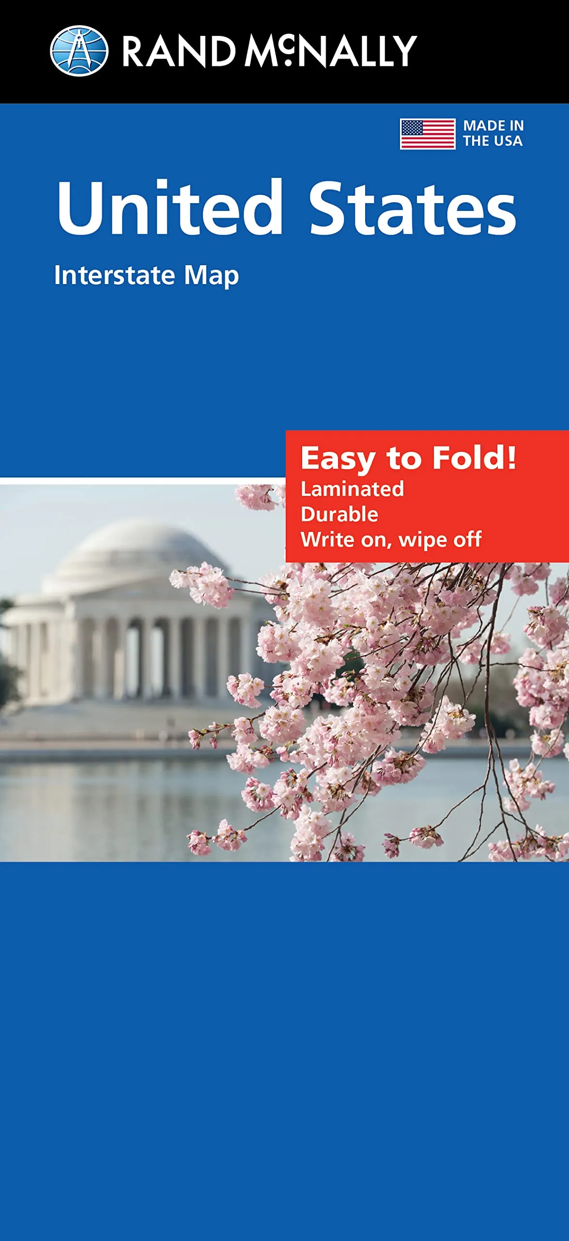 Easy to Fold! United States Interstate Map