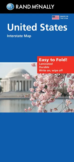 Easy to Fold! United States Interstate Map