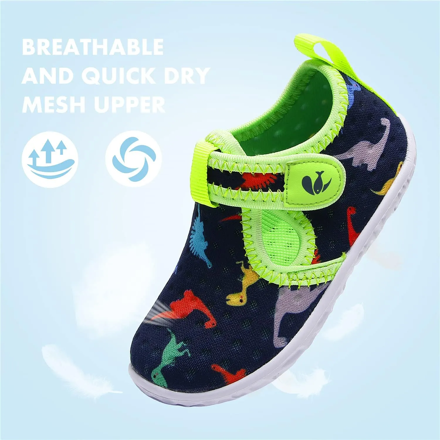 FEETCITY Boys Girls Water Shoes Kids Aqua Socks Quick Dry Barefoot for Beach Swimming Pool