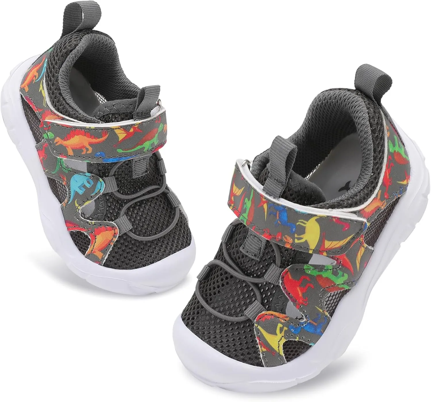 FEETCITY Wide Toddler Shoes Slip on Sneakers Boys Girls Toddler Tennis Shoes Sports Shoes Walking Shoes