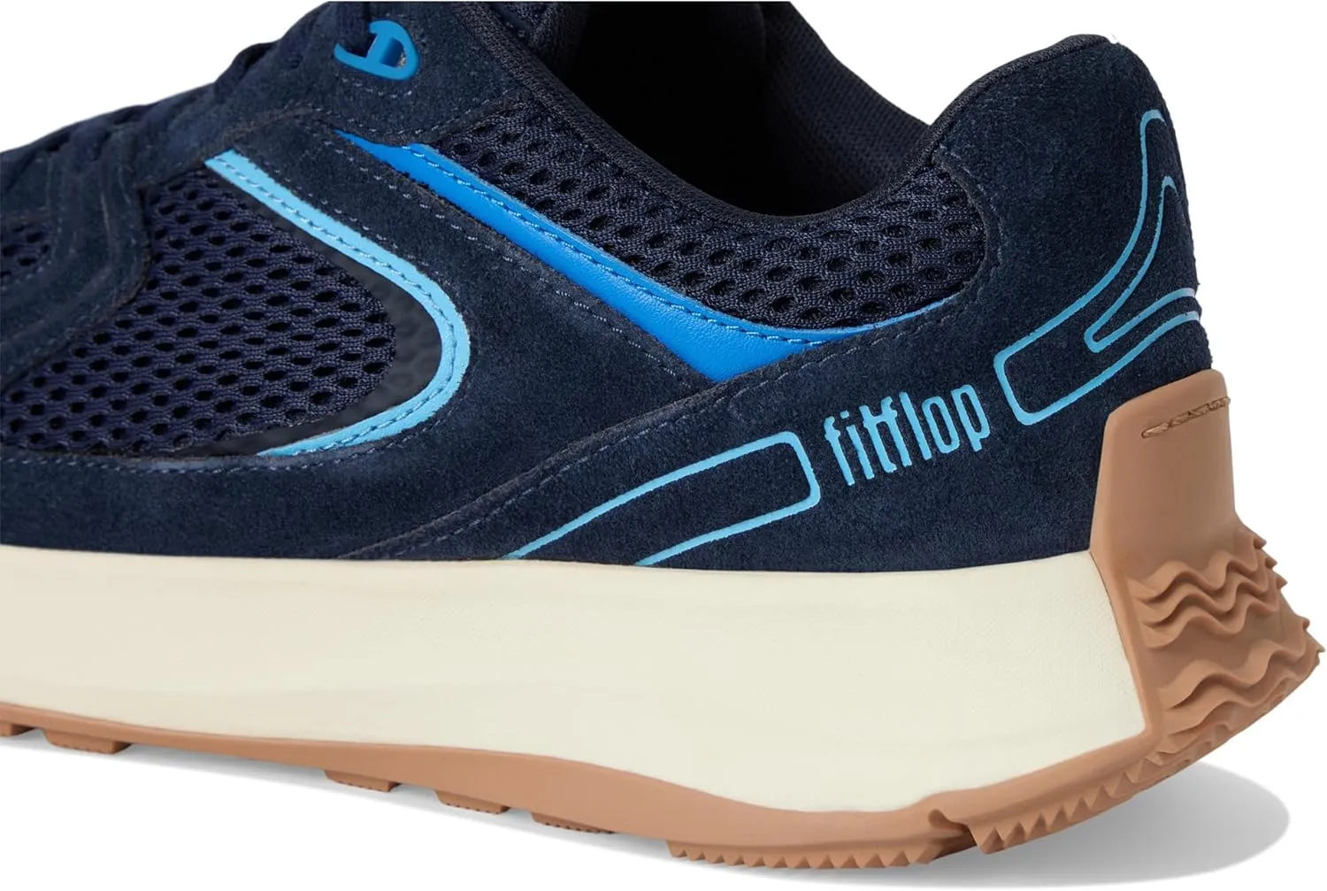 FitFlop Women's F-Mode Flow Suede/Mesh/Leather Flatform Sneakers