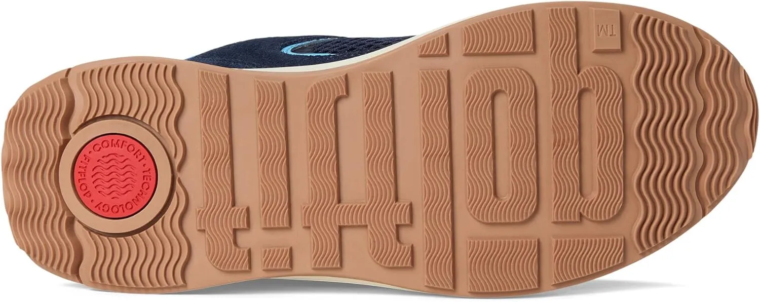 FitFlop Women's F-Mode Flow Suede/Mesh/Leather Flatform Sneakers