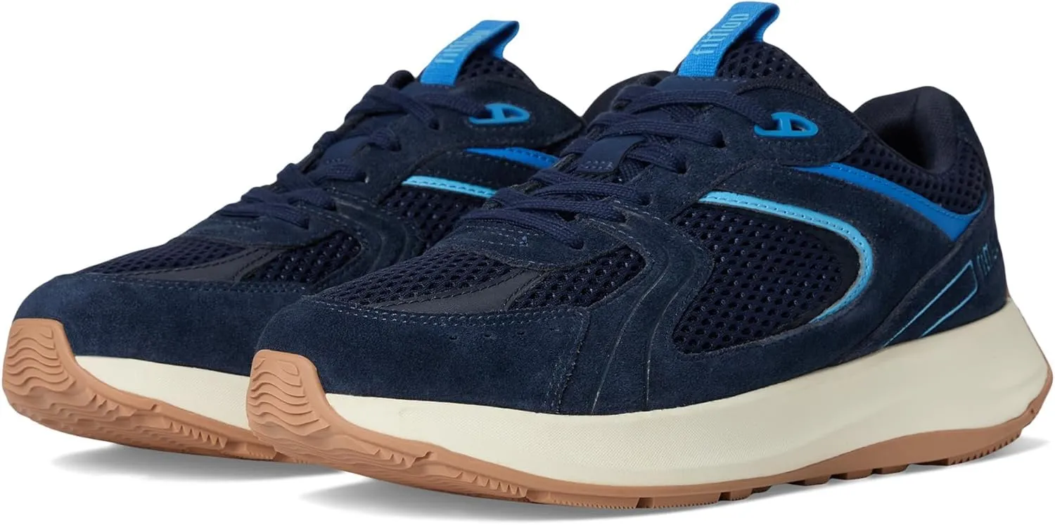 FitFlop Women's F-Mode Flow Suede/Mesh/Leather Flatform Sneakers