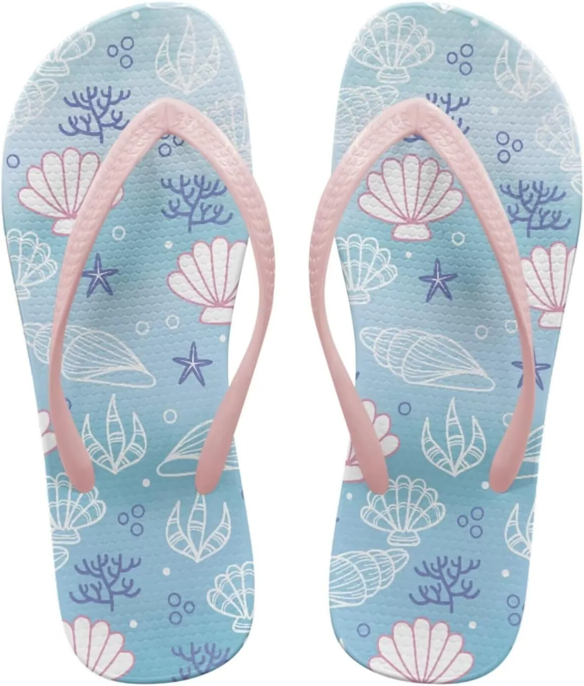 Flip Flops For Women Non-Slip Bathroom Shower Shoes Cushion foam Indoor and Outdoor Sandals Summer Beach Shoes