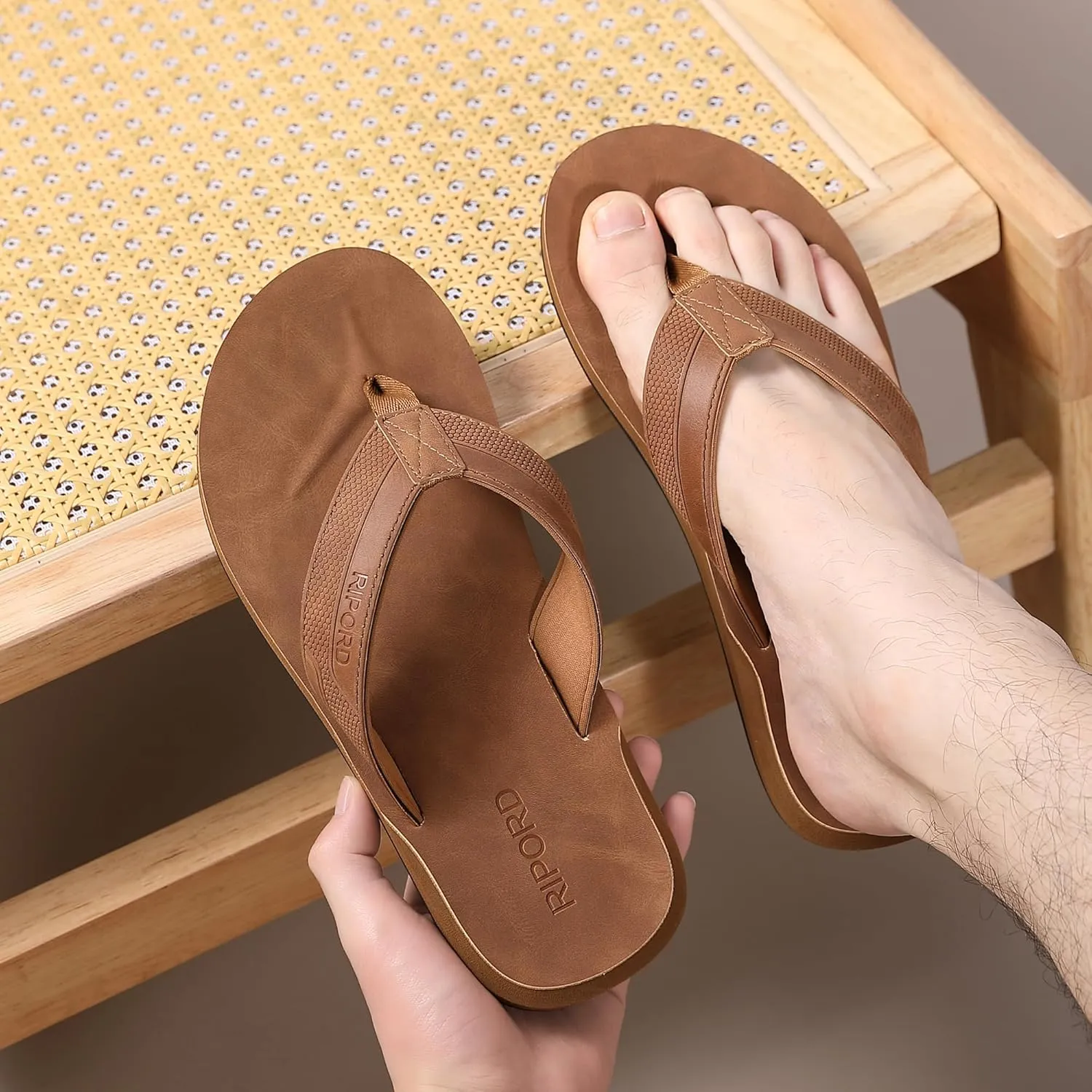 Flip Flops Thong Sandals Comfortable Casual Slides for Men Indoor Outdoor Summer