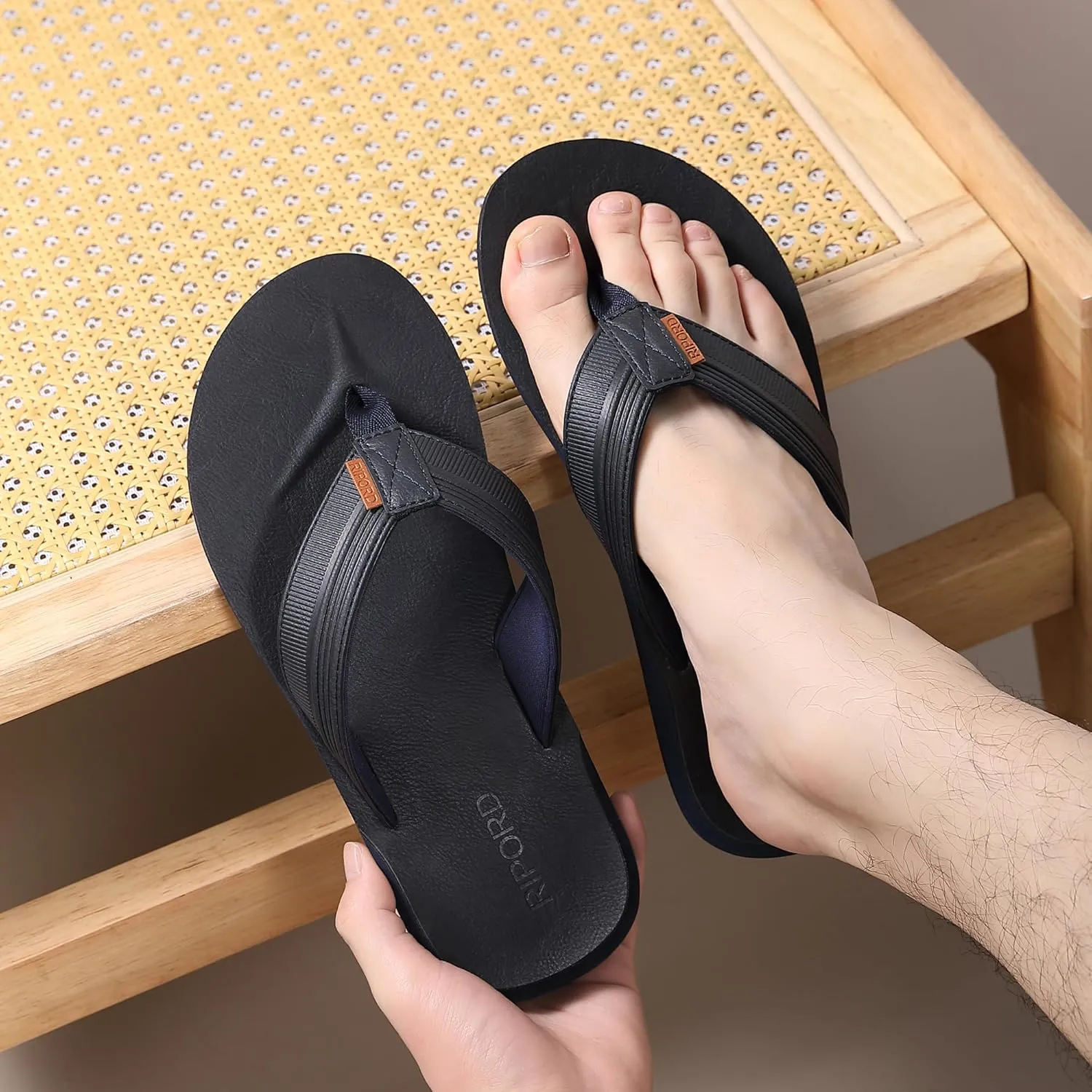 Flip Flops Thong Sandals Comfortable Casual Slides for Men Indoor Outdoor Summer