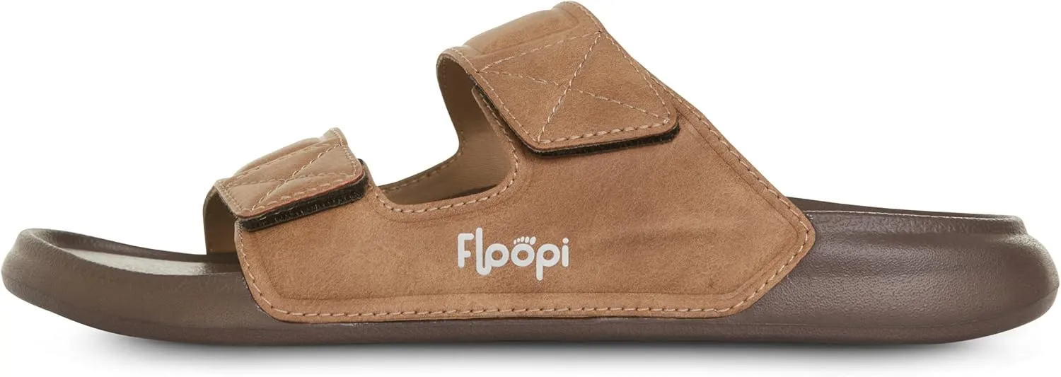 Floopi Flip Flops for Men with Double Straps Men Beach Sandals With Heal and Arch Support Comfort Fit Men Slides with Indoor & Outdoor Anti Skid Soles