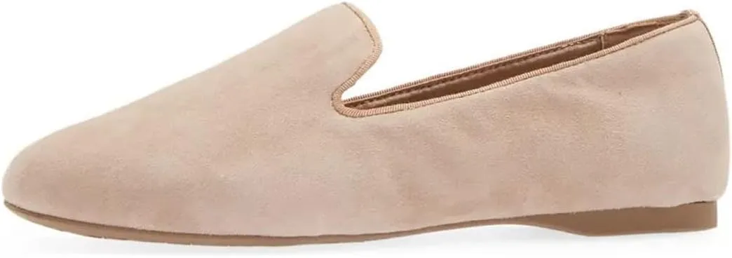 FYS Women Comfortable Slip On Loafers Round Toe Ballet Flats Walking Casual Driving Office Wide Dressy Shoes Size 4-15 US
