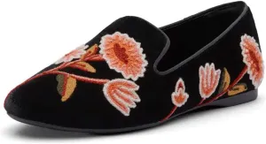 FYS Women Comfortable Slip On Loafers Round Toe Ballet Flats Walking Casual Driving Office Wide Dressy Shoes Size 4-15 US