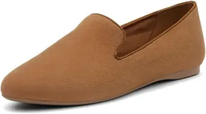 FYS Women Comfortable Slip On Loafers Round Toe Ballet Flats Walking Casual Driving Office Wide Dressy Shoes Size 4-15 US