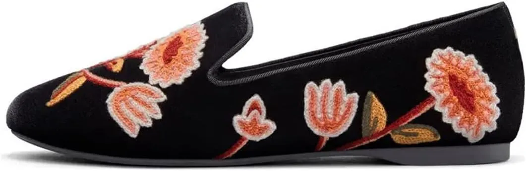 FYS Women Comfortable Slip On Loafers Round Toe Ballet Flats Walking Casual Driving Office Wide Dressy Shoes Size 4-15 US