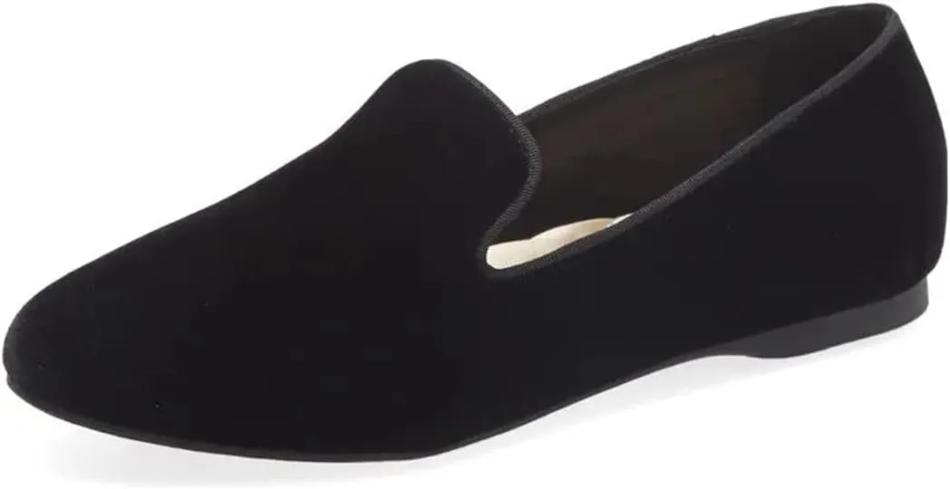 FYS Women Comfortable Slip On Loafers Round Toe Ballet Flats Walking Casual Driving Office Wide Dressy Shoes Size 4-15 US