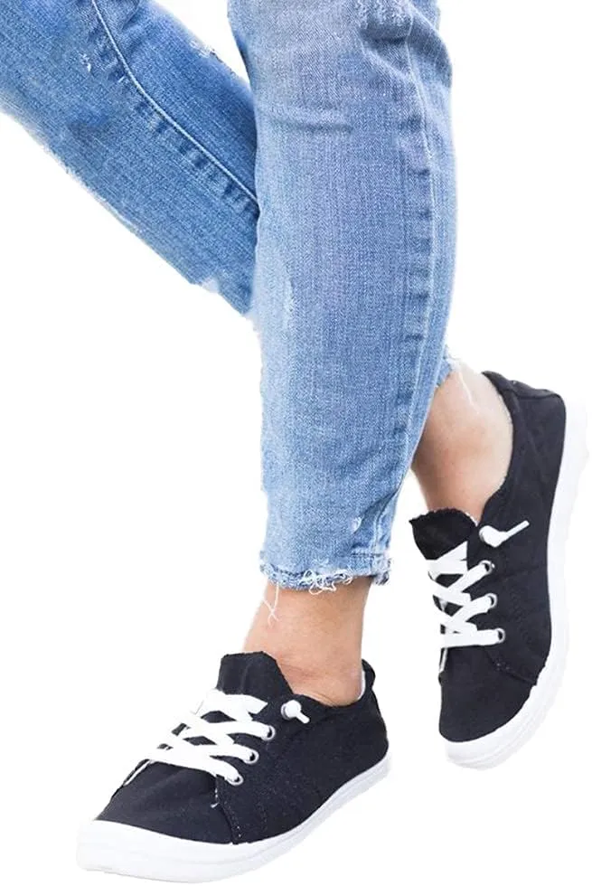 FZ-Comfort-01 Women's Cute Comfort Slip On Flat Heel Round Toe Sneaker Shoes