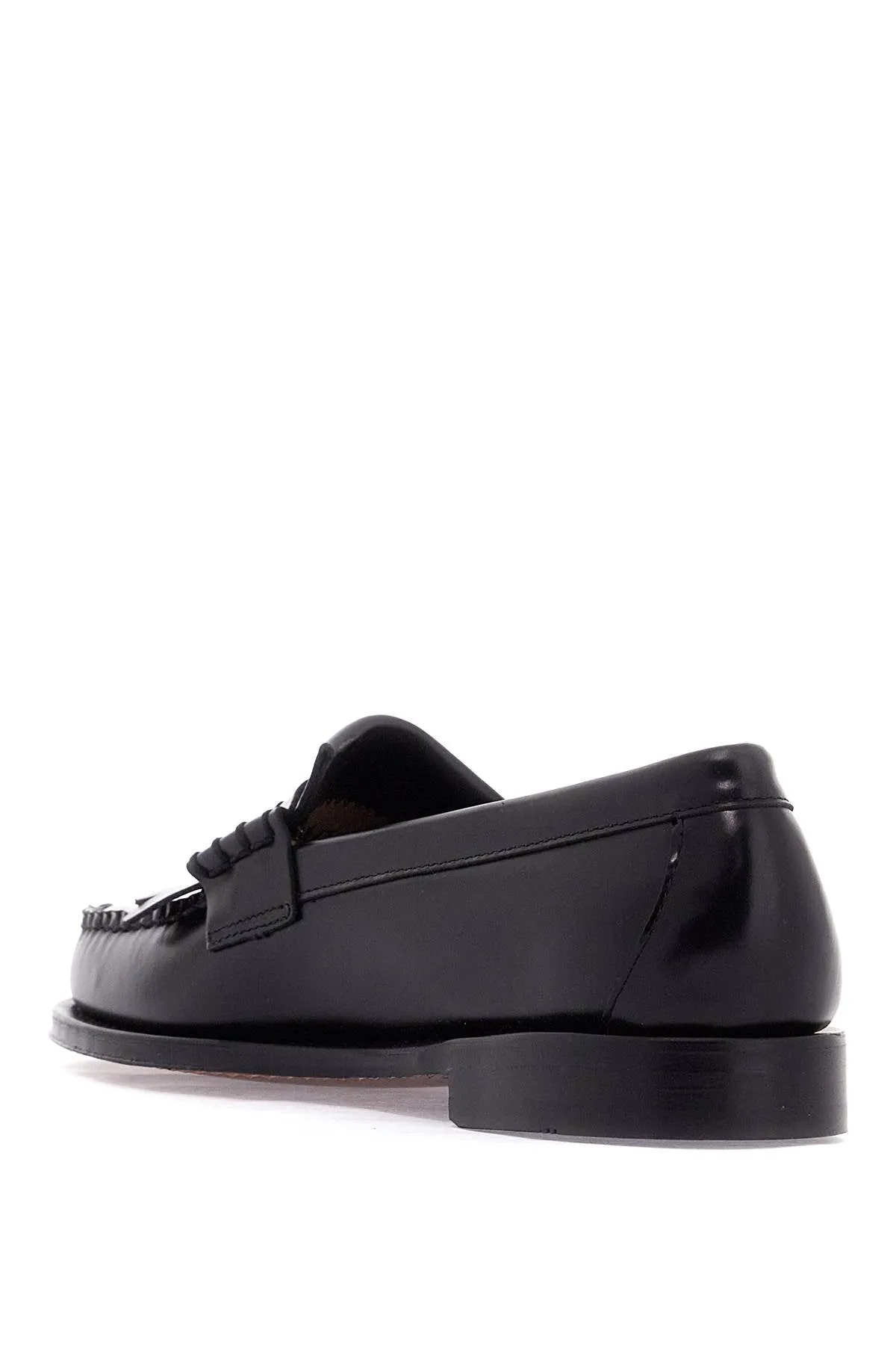 G.h. Bass Esther Kiltie Weejuns Loafers In Brushed Leather