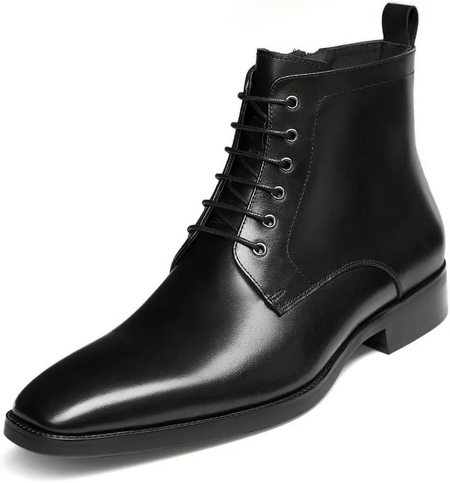 GIFENNSE Mens Chukka Boots Mens Dress Boots Oxford Leather Boots Famal Chelsea Boots for Men