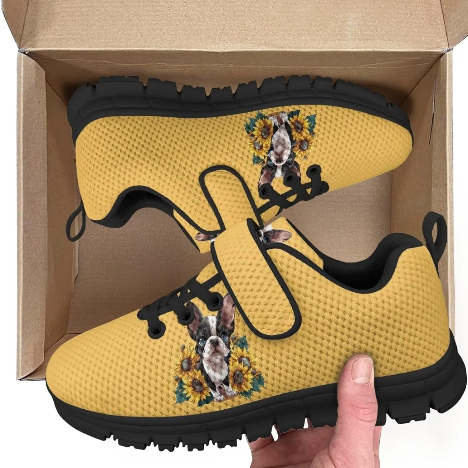 Girls Boys Dog Running Sneakers Lightweight Hiking Tennis Fitness Training Shoes for Little Kid