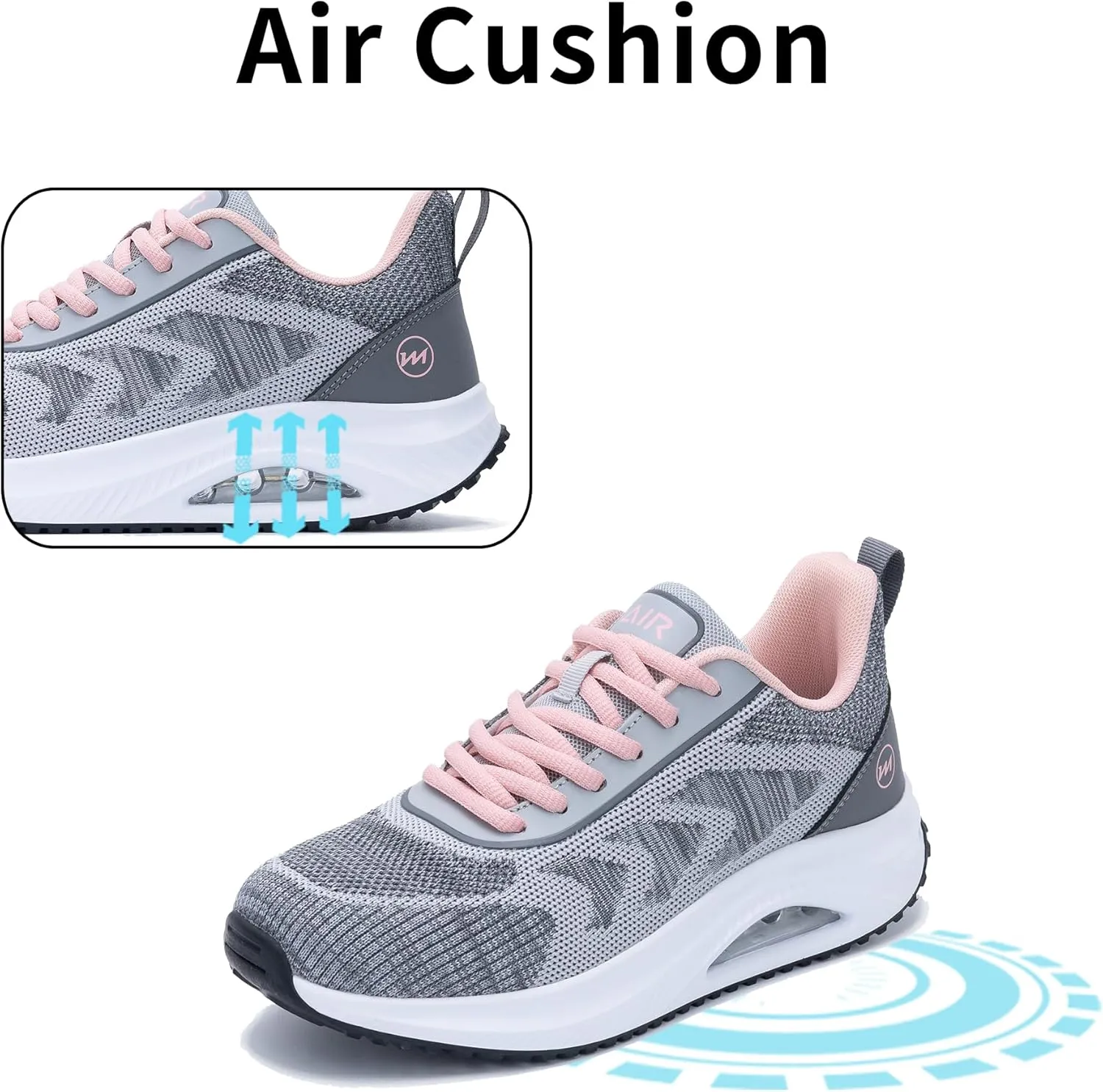 Gyeice Women's Air Arch Support Walking Shoes Tennis Fashion Sneakers Comfortable Orthotic Shoes for Plantar Fasciitis US 5.5-11