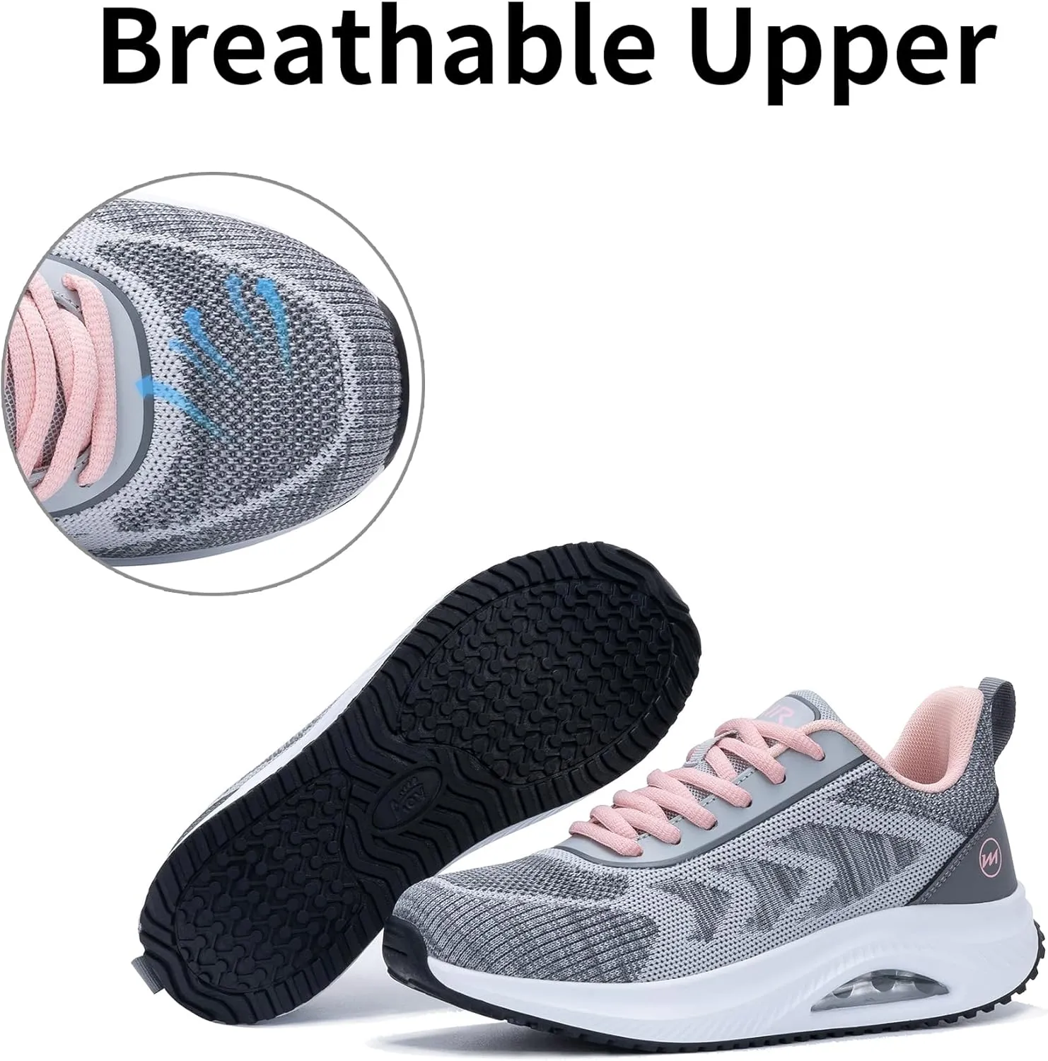 Gyeice Women's Air Arch Support Walking Shoes Tennis Fashion Sneakers Comfortable Orthotic Shoes for Plantar Fasciitis US 5.5-11
