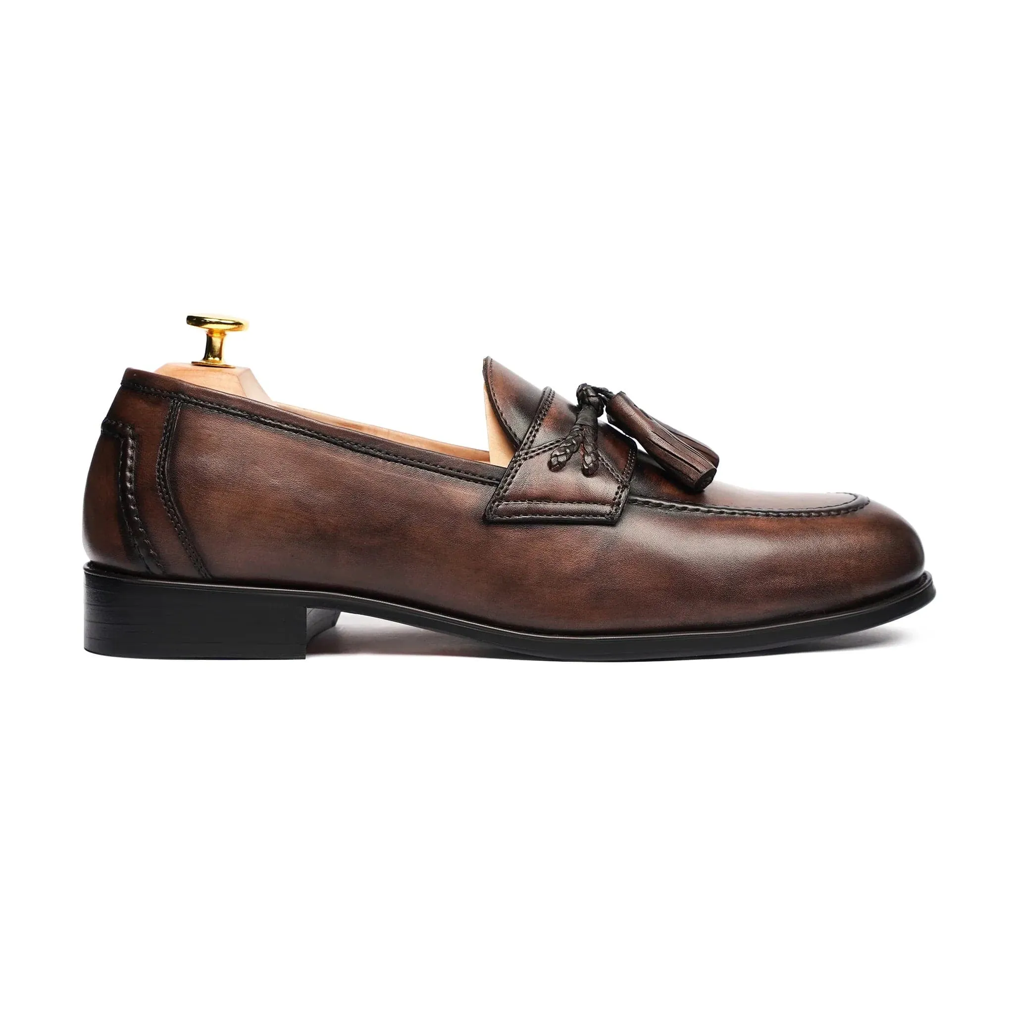 Handmade Custom Calf Leather Mens Loafers