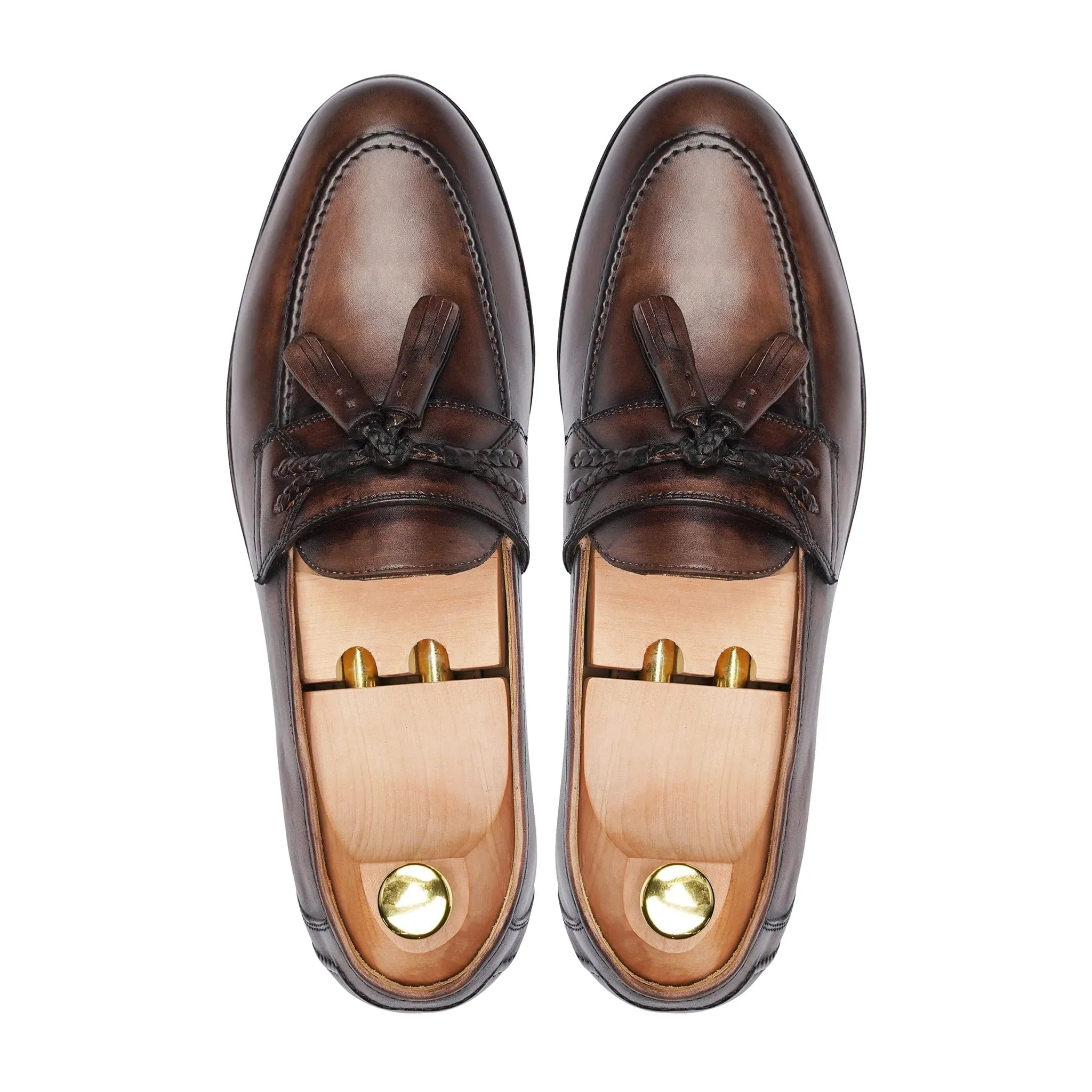 Handmade Custom Calf Leather Mens Loafers