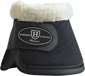 Harrison Howard Bell Boots for Horse Training Hoof Overreach Protection Fleece Lined Bell Boots