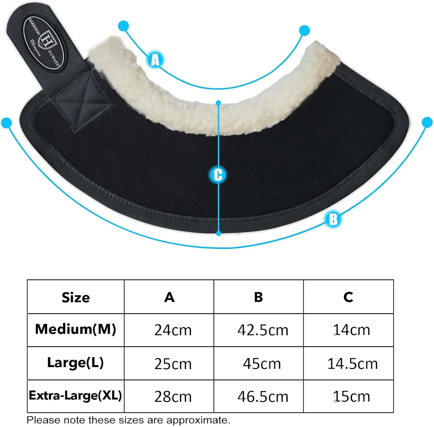 Harrison Howard Bell Boots for Horse Training Hoof Overreach Protection Fleece Lined Bell Boots