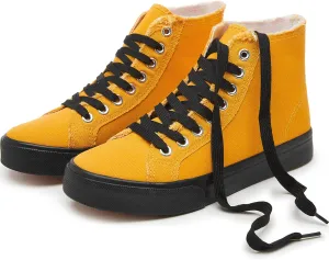 hash bubbie Unisex Canvas High top Sneakers Women's Classic Fashion High Tops Canvas Shoes Casual Tennis Shoes for Men