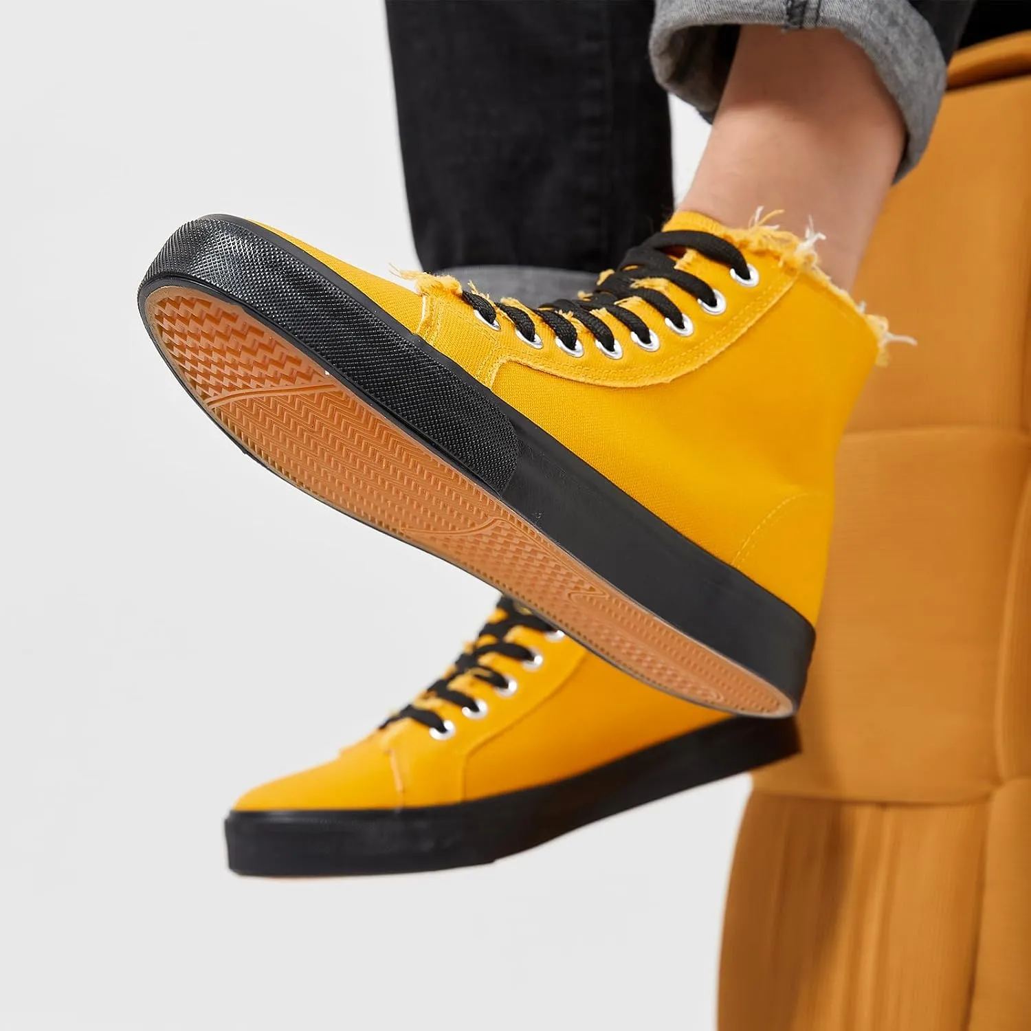 hash bubbie Unisex Canvas High top Sneakers Women's Classic Fashion High Tops Canvas Shoes Casual Tennis Shoes for Men