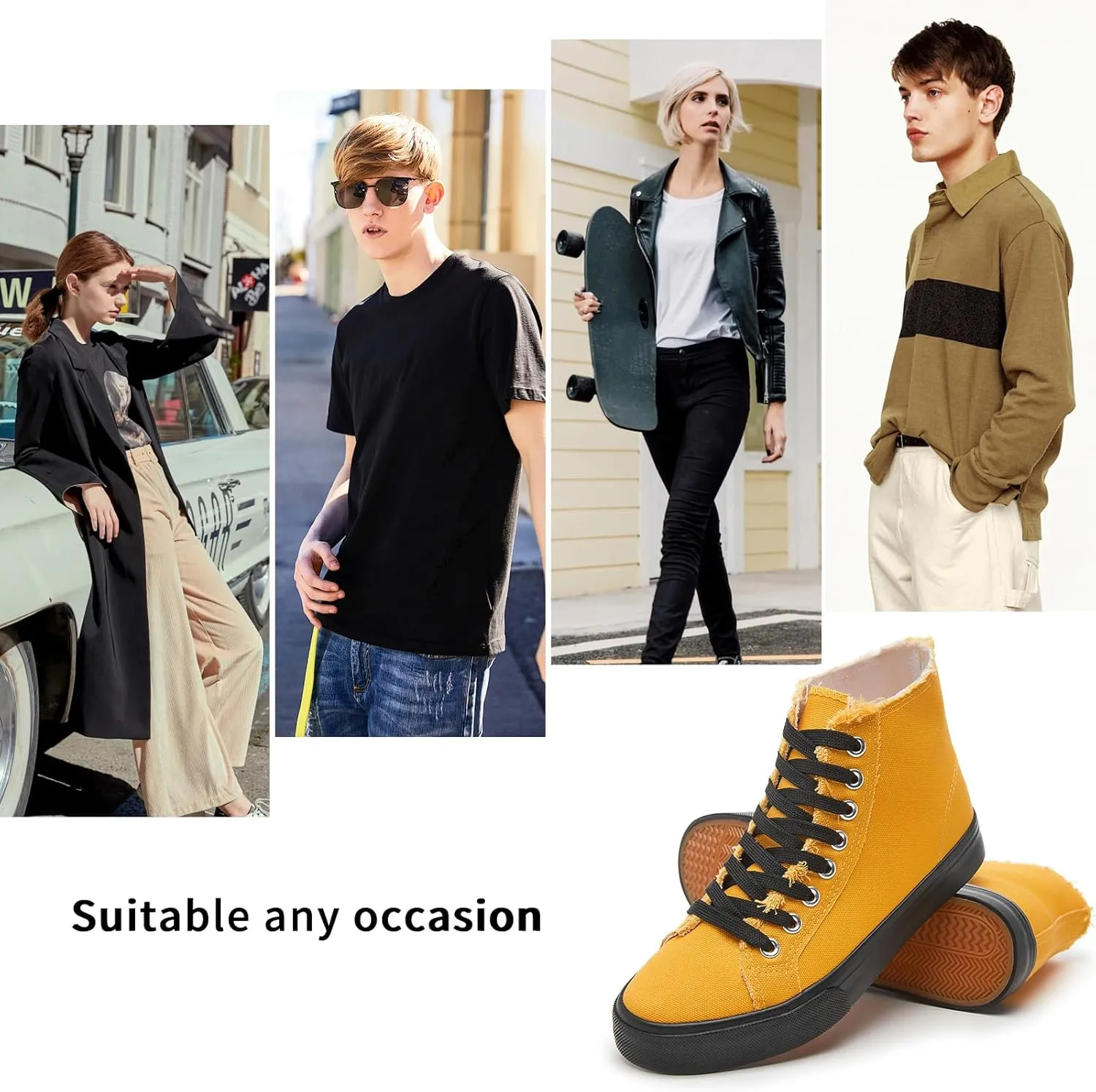 hash bubbie Unisex Canvas High top Sneakers Women's Classic Fashion High Tops Canvas Shoes Casual Tennis Shoes for Men
