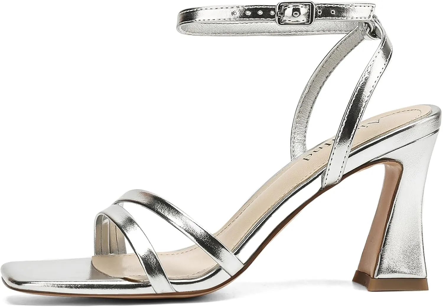 Heeled Sandals for Women Chunky Block High Heels Square Open Toe Sandals with Ankle Strap 3 Inch Dress Heels Comfortable