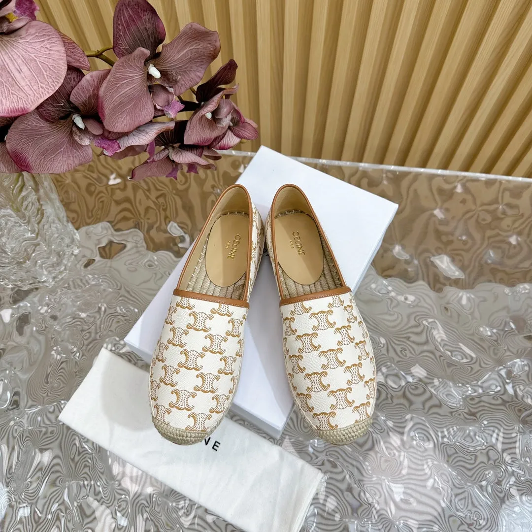 HIGHEST VERSION Celine CREAM FISHERMAN SHOES Oversized savings WHITE Product diversity