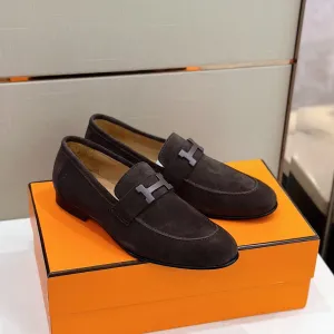 HM Faubourg Loafer In Dark Brown Suede 118746