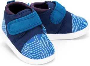 ikiki Sneaks Shoes for Toddlers and Little Kids. Roomy fit Sneakers - Note: Non Squeaking - Vegan Leather Toe and Heel