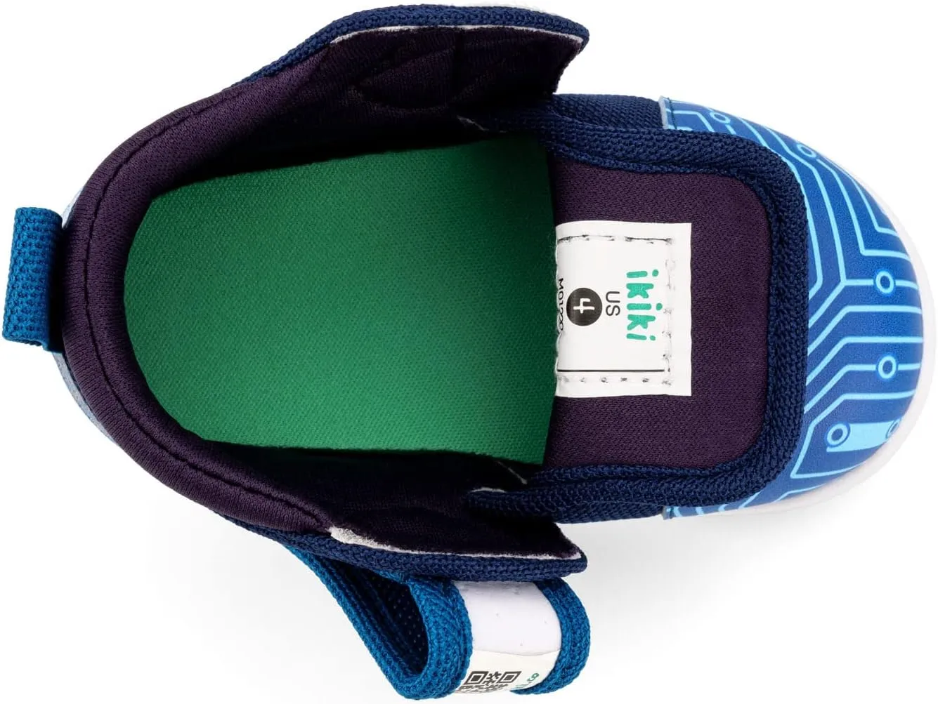 ikiki Sneaks Shoes for Toddlers and Little Kids. Roomy fit Sneakers - Note: Non Squeaking - Vegan Leather Toe and Heel