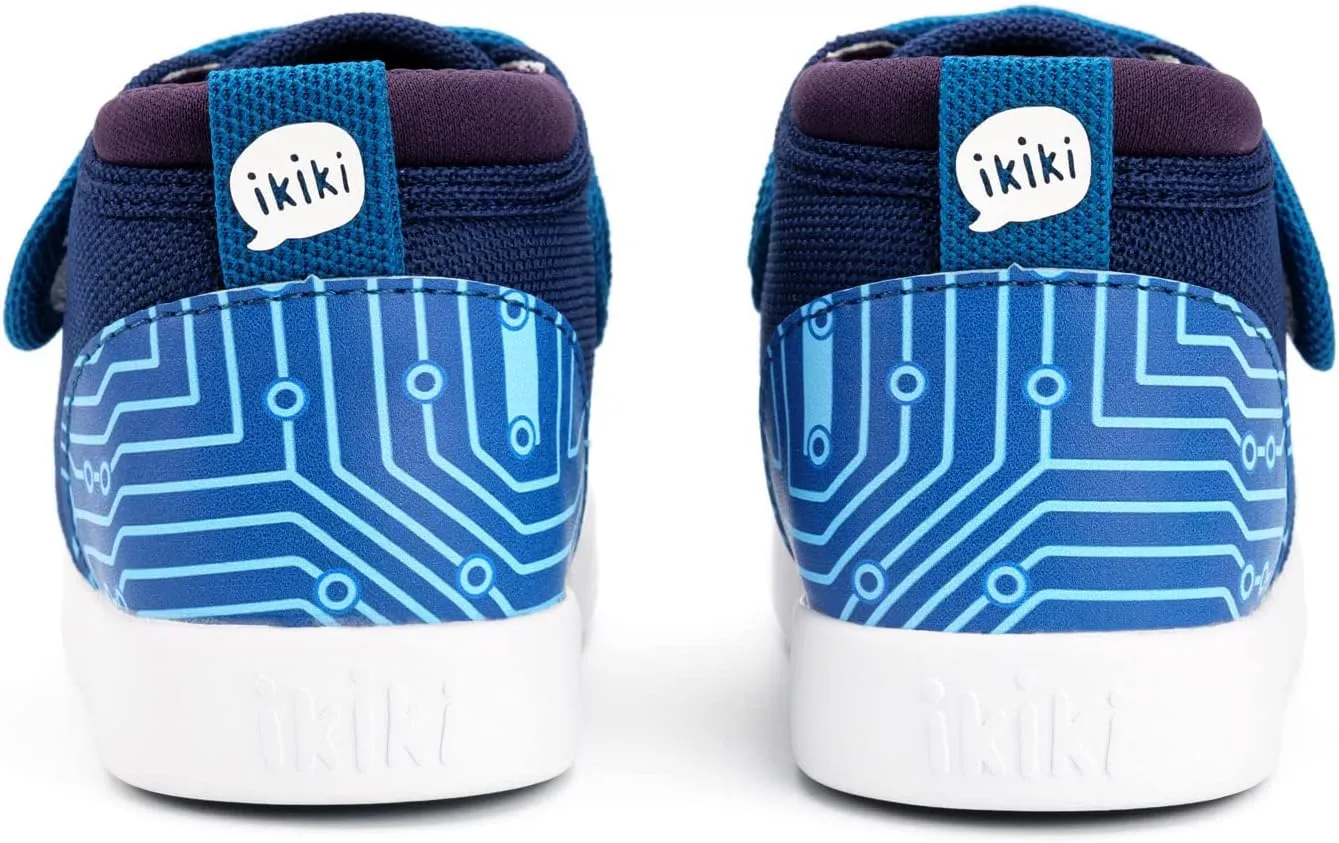 ikiki Sneaks Shoes for Toddlers and Little Kids. Roomy fit Sneakers - Note: Non Squeaking - Vegan Leather Toe and Heel