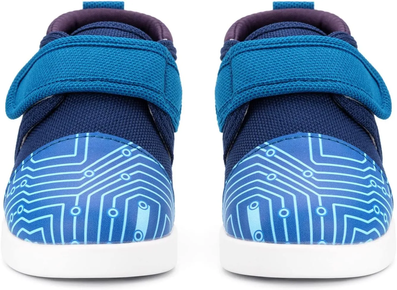 ikiki Sneaks Shoes for Toddlers and Little Kids. Roomy fit Sneakers - Note: Non Squeaking - Vegan Leather Toe and Heel