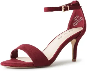 J. Adams Dove Ankle Strap Womens Stiletto For Women Sexy - Open Toe Strappy Heels, Wedding Shoes For Bride, Summer Heels and Bridal Shoes
