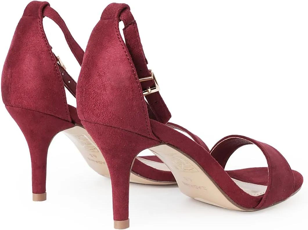 J. Adams Dove Ankle Strap Womens Stiletto For Women Sexy - Open Toe Strappy Heels, Wedding Shoes For Bride, Summer Heels and Bridal Shoes