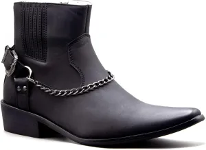 Jazamé Men's 40126 Leather Lined Tall Western Style Cowboy Dress Boots
