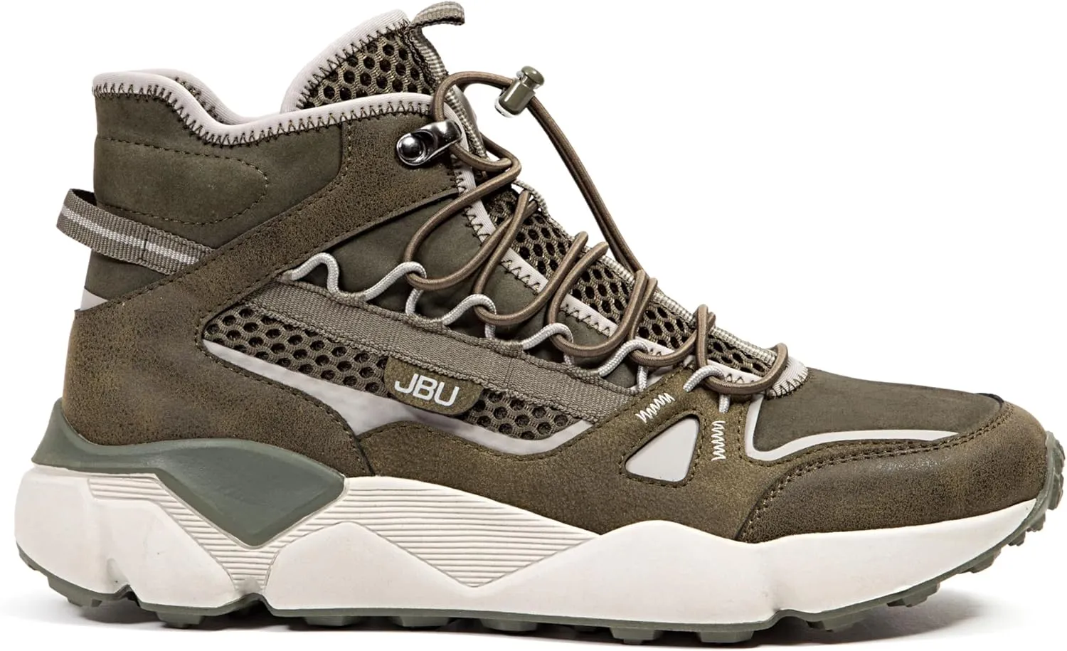 JBU Women's Gripper Mid Top Fashion Comfort Casual Sneaker
