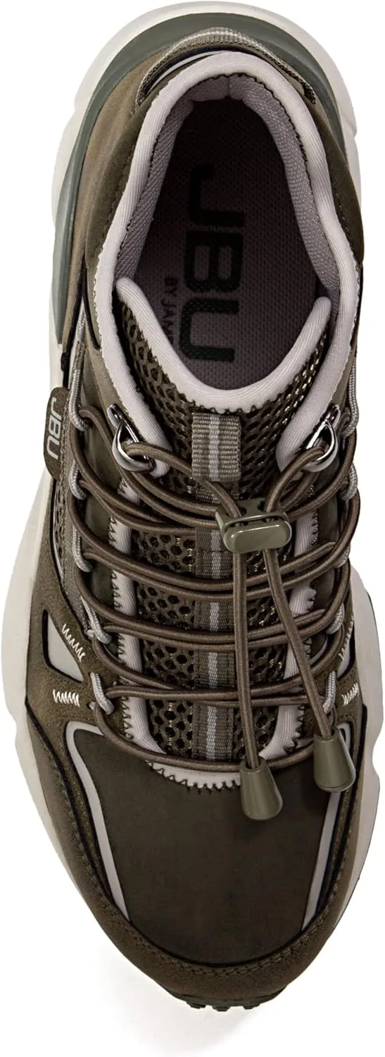 JBU Women's Gripper Mid Top Fashion Comfort Casual Sneaker