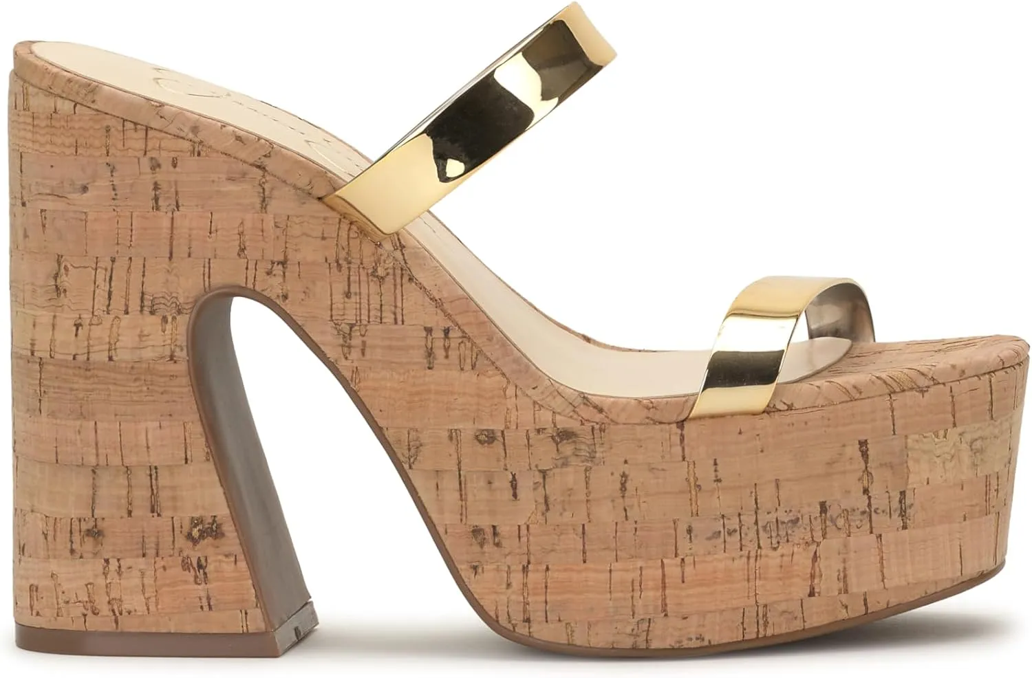 Jessica Simpson Womens Samhita Embellished Shimmer Platform Sandals