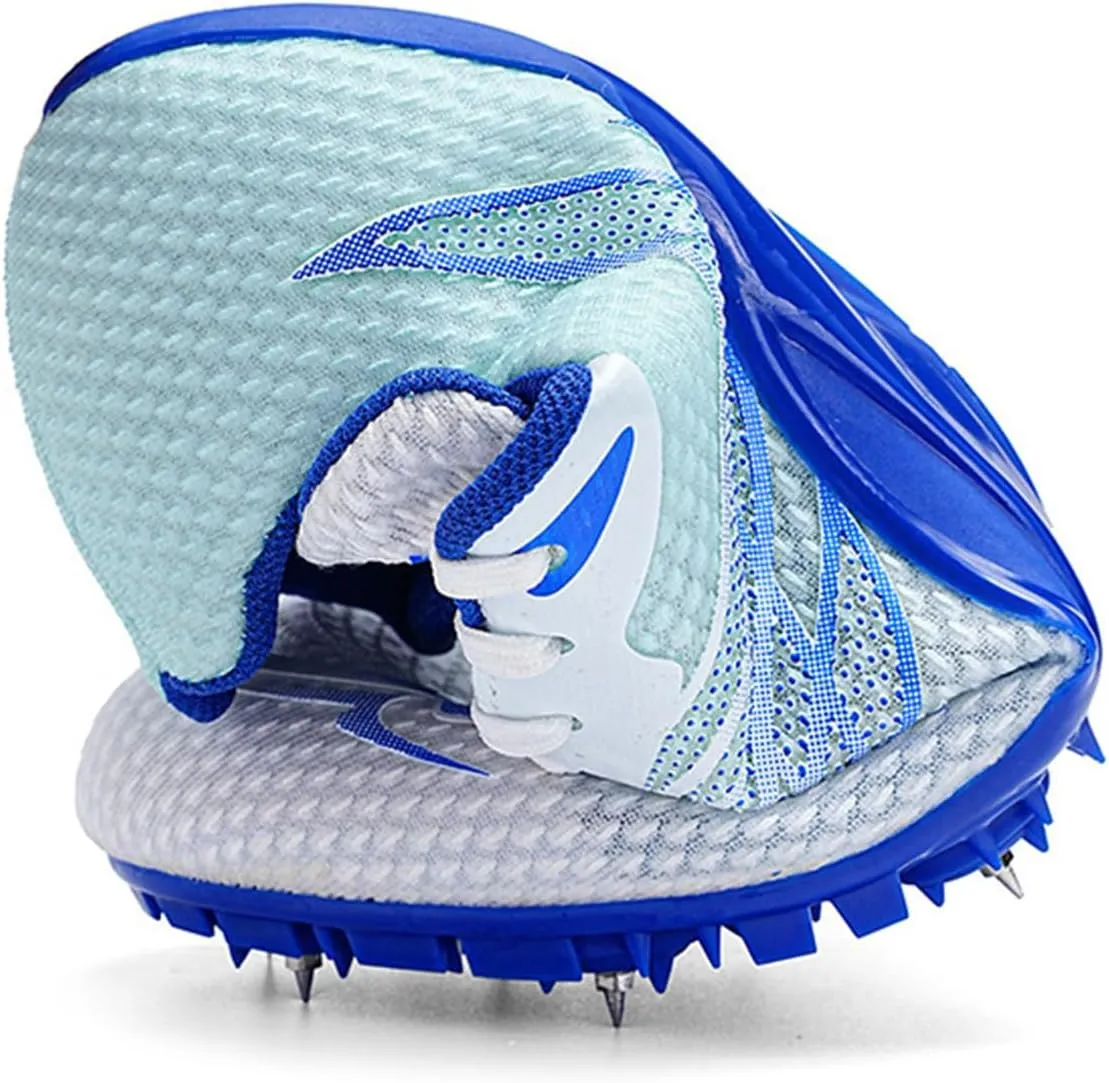 JiuQing Men's Track and Field Shoes Spikes Sprint Sneakers Lightweight Jumping Running Racing Shoes
