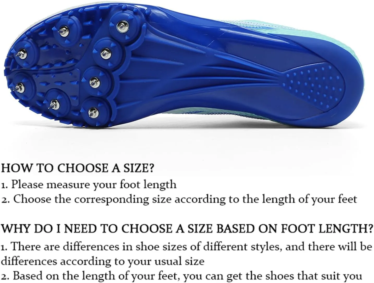 JiuQing Men's Track and Field Shoes Spikes Sprint Sneakers Lightweight Jumping Running Racing Shoes