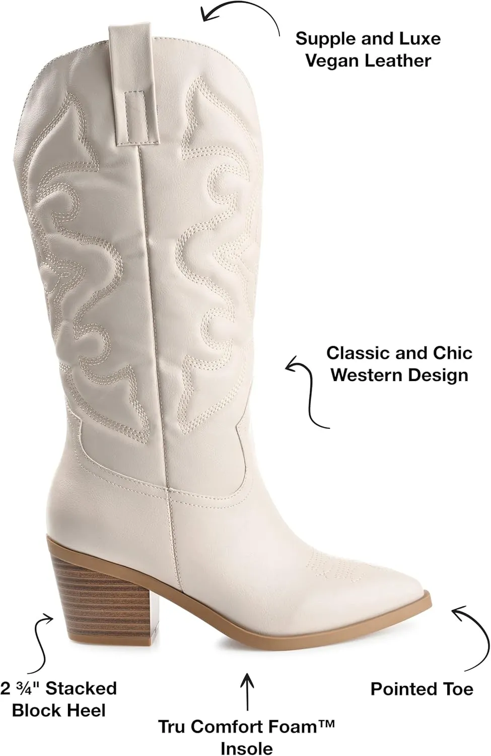 Journee Collection Women's Tru Comfort Foam Chantry Boot Western