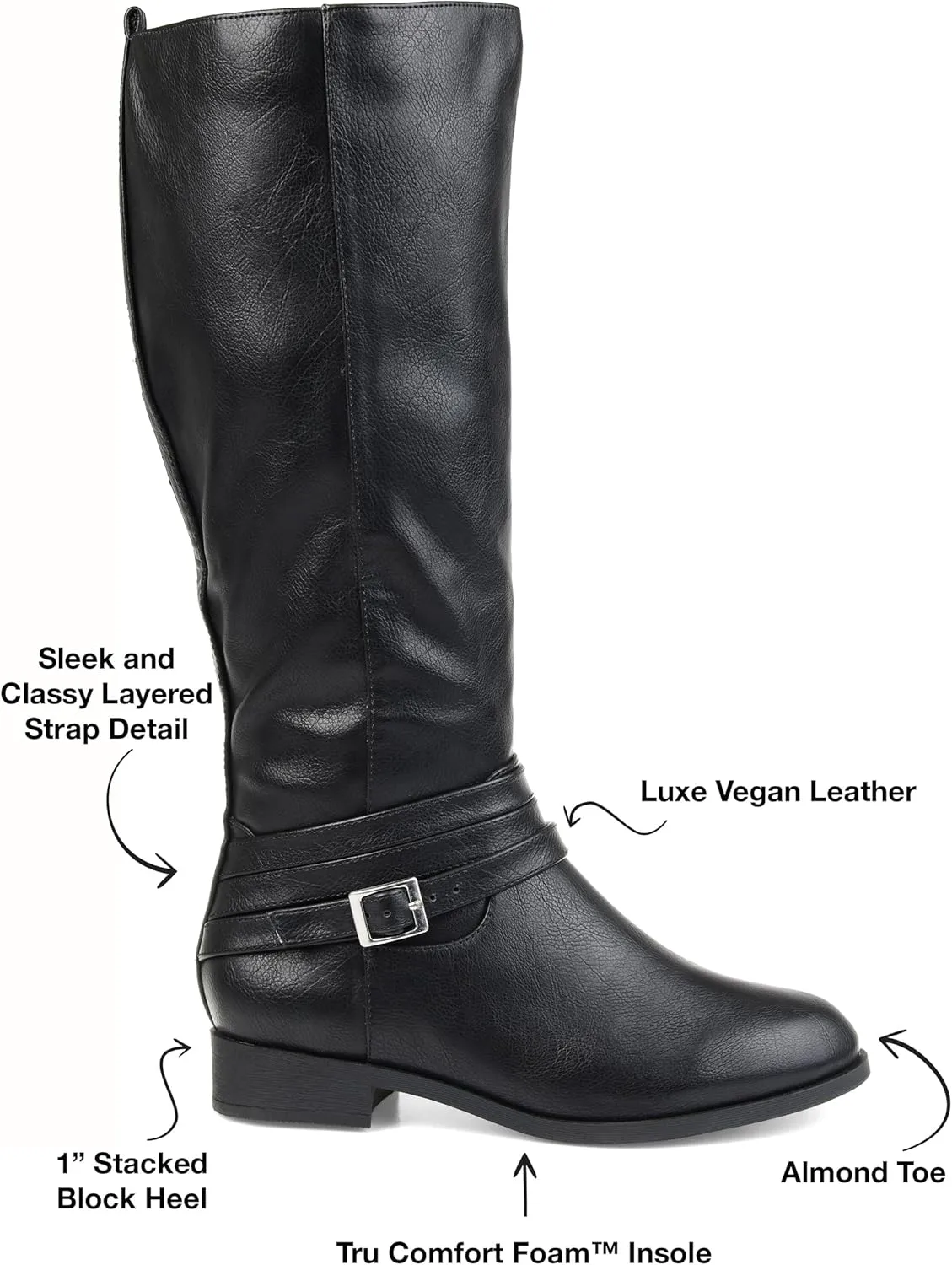 Journee Women's Comfort Foam Extra Wide Calf Ivie Boots